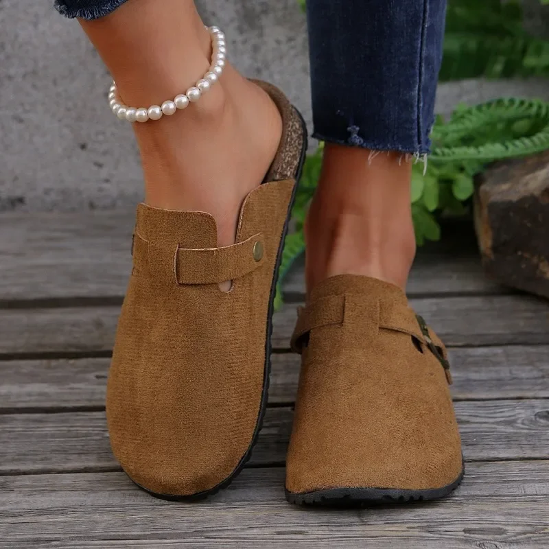 Ladies Shoes 2025 High Quality Baotou Women's Slippers Fashion Belt Buckle Daily Slippers Women Hot Sale Solid Flat Slippers
Ladies Shoes 2025 High Quality Baotou Women's Slippers Fashion Belt Buckle Daily Slippers Women Hot Sale Solid Flat Slippers