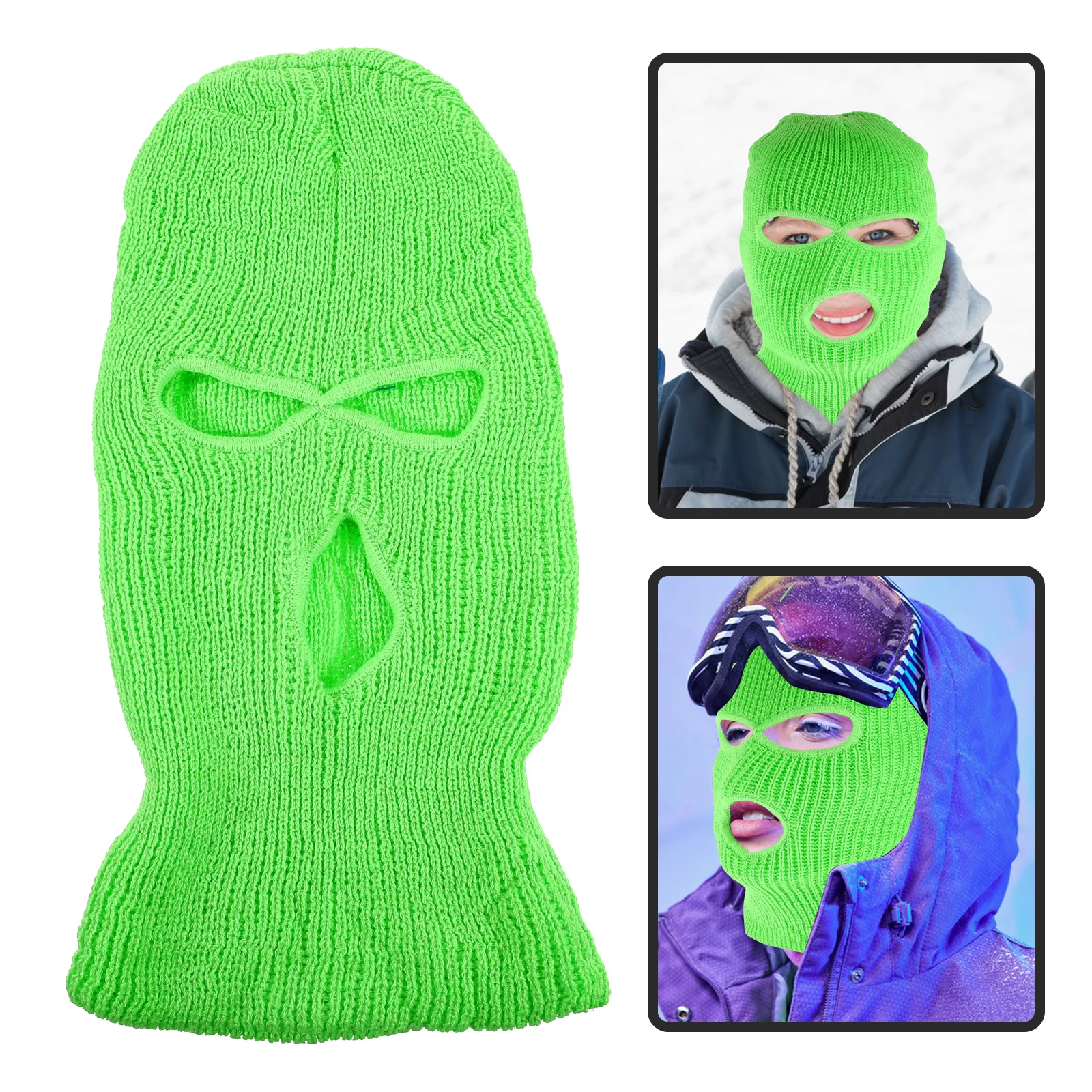 3 Hole Ski Mask Beanie Black Knit Cap Warmer Balaclava Cover Outdoor Sports Thermal Mask For Ski Cycling
3 Hole Ski Mask Beanie Black Knit Cap Warmer Balaclava Cover Outdoor Sports Thermal Mask For Ski Cycling