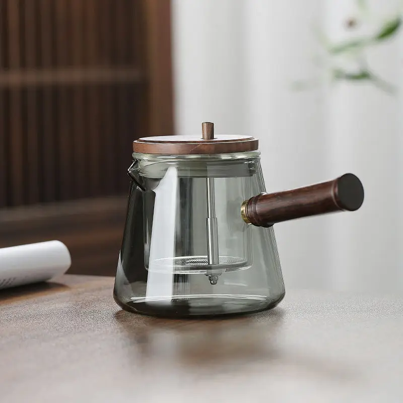 One Click Magnetic Switch Tea Separation Filtration Glass Tea Pot Wood Handle Tea Water Separation Inner Container Teapot
One Click Magnetic Switch Tea Separation Filtration Glass Tea Pot Wood Handle Tea Water Separation Inner Container Teapot