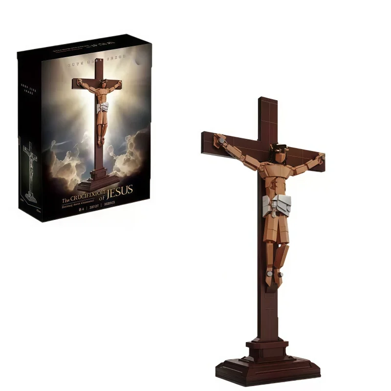 Набор строительных блоков MOC, модель распятия Иисуса, креативное христианское религиозное украшение, конструктор для самостоятельной сборки.
Набор строительных блоков MOC, модель распятия Иисуса, креативное христианское религиозное украшение, конструктор для самостоятельной сборки.