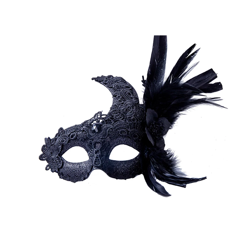 Handmade Unisex Black Feather Flower Lace Venetian Masquerade Mask Men Women Christmas Halloween Festival Cosplay Party Carnival
Handmade Unisex Black Feather Flower Lace Venetian Masquerade Mask Men Women Christmas Halloween Festival Cosplay Party Carnival
