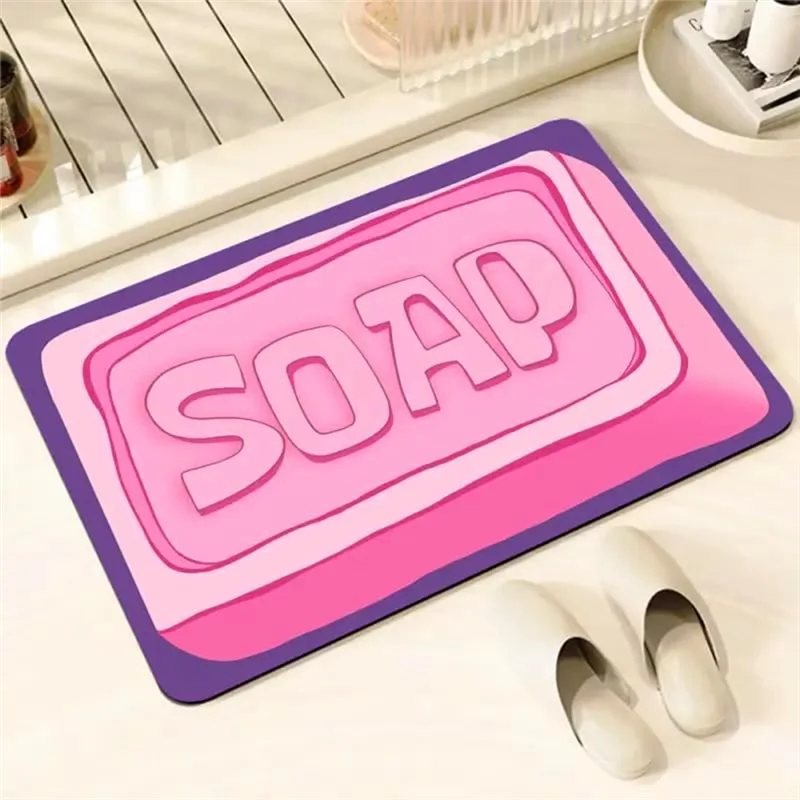 AA73 Soap Carpet 50X80cm Bedroom Kitchen Decoration Cute Non-Slip Washable Quick-Drying Carpet Bathroom Decoration Gift
AA73 Soap Carpet 50X80cm Bedroom Kitchen Decoration Cute Non-Slip Washable Quick-Drying Carpet Bathroom Decoration Gift