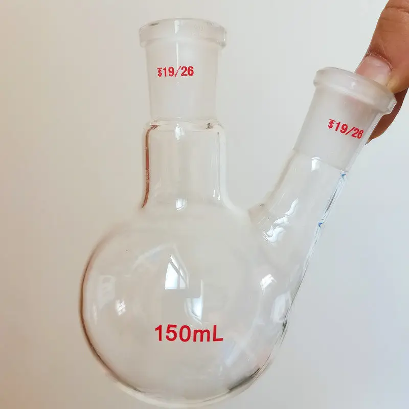 High Quality Two Neck Round Bottom Flask Glassware for Chemistry Lab Equipment
High Quality Two Neck Round Bottom Flask Glassware for Chemistry Lab Equipment