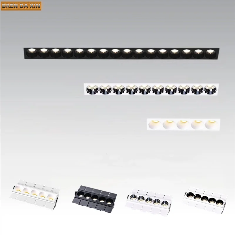 Recessed Bulb Dimmable LED Downlight spot light 10W20W30W Grille light COB ceiling light LED Line light Indoor living room
Recessed Bulb Dimmable LED Downlight spot light 10W20W30W Grille light COB ceiling light LED Line light Indoor living room