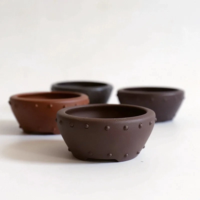 Ceramic Round Bonsai Pot, Drum-nail Nature, Purple-Sand, Traditional Chinese Room, Dormitory, Garden, Home Table Decoration
Ceramic Round Bonsai Pot, Drum-nail Nature, Purple-Sand, Traditional Chinese Room, Dormitory, Garden, Home Table Decoration