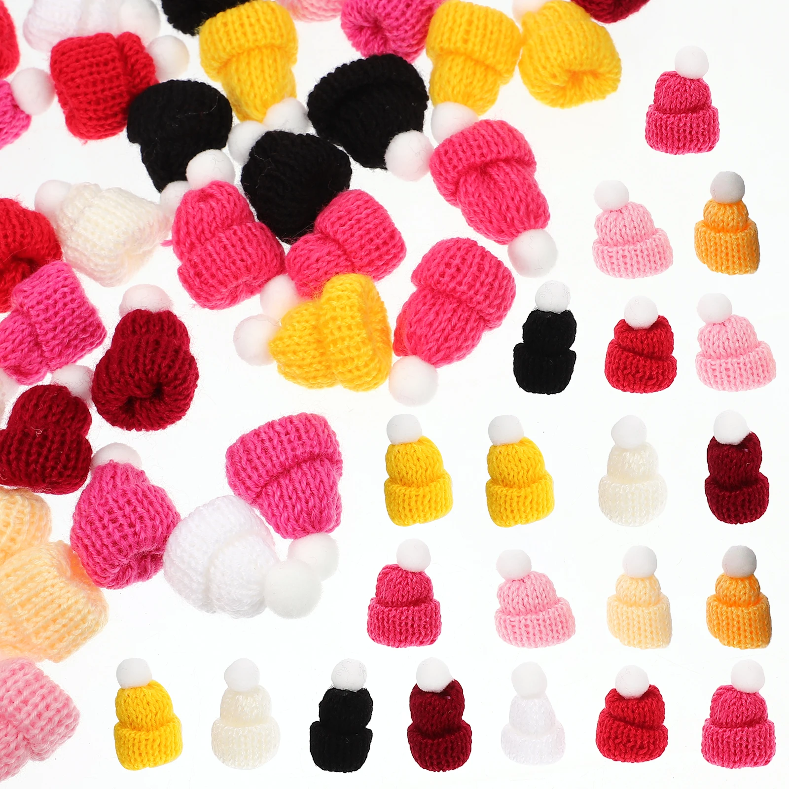 50 Pcs Mini Beanie Hats for Crafts Christmas Decorations Miniature Knitted Polyester
50 Pcs Mini Beanie Hats for Crafts Christmas Decorations Miniature Knitted Polyester