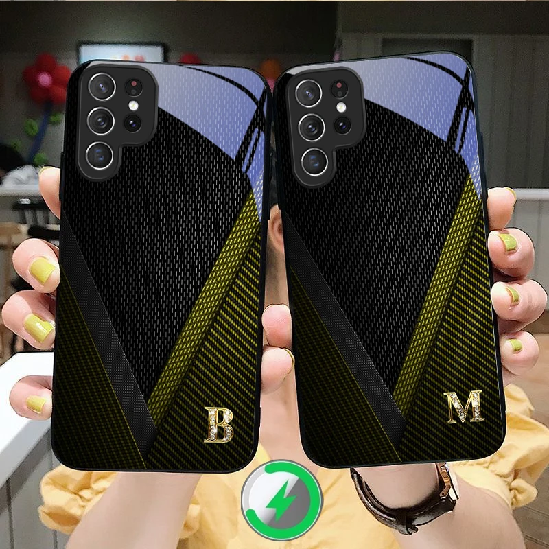 Elegant letter 'S M R' Suitable For Samsung Galaxy S25 Ultra S20 FE S21 S22+ S23 Plus S24 S26 Edge magnetism Glass Phone Casee
Elegant letter 'S M R' Suitable For Samsung Galaxy S25 Ultra S20 FE S21 S22+ S23 Plus S24 S26 Edge magnetism Glass Phone Casee