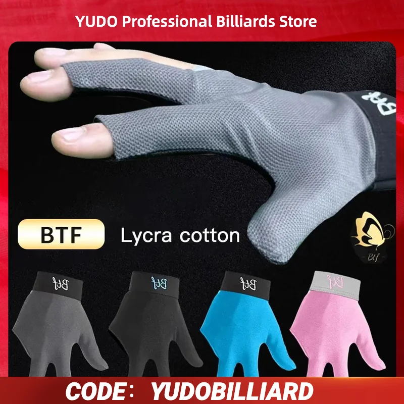 BTF Billiard gloves with fingerless high-end professional Pool gloves three-finger gloves for billiard accessories
BTF Billiard gloves with fingerless high-end professional Pool gloves three-finger gloves for billiard accessories