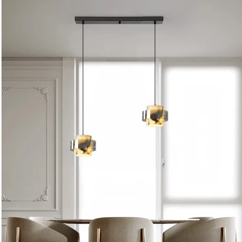 Nordic retro Snowflake gypsum Cylindrical marble chandelier lustre Glass outer ring Decoration Ceiling for dining room
Nordic retro Snowflake gypsum Cylindrical marble chandelier lustre Glass outer ring Decoration Ceiling for dining room