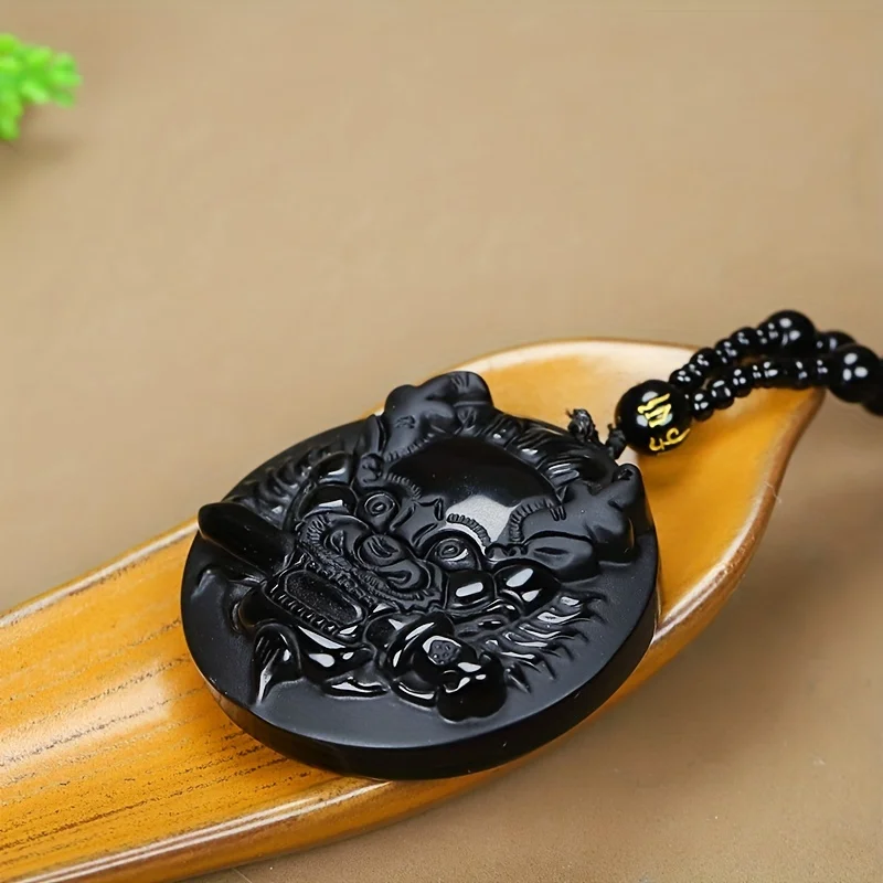 1pc Natural Obsidian Pendant Men's And Women's Transfer Pendant Necklace crystal pendant stone necklace men men necklace
1pc Natural Obsidian Pendant Men's And Women's Transfer Pendant Necklace crystal pendant stone necklace men men necklace