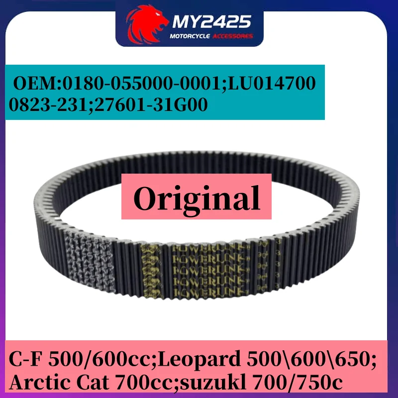 Original 40G3569 CVT Drive Belt 36.7x939 For C-FMOTO Stels 600Y Leopard Dinli 600GT 700D 700GT 800GT A170017-00 0180-055000
Original 40G3569 CVT Drive Belt 36.7x939 For C-FMOTO Stels 600Y Leopard Dinli 600GT 700D 700GT 800GT A170017-00 0180-055000