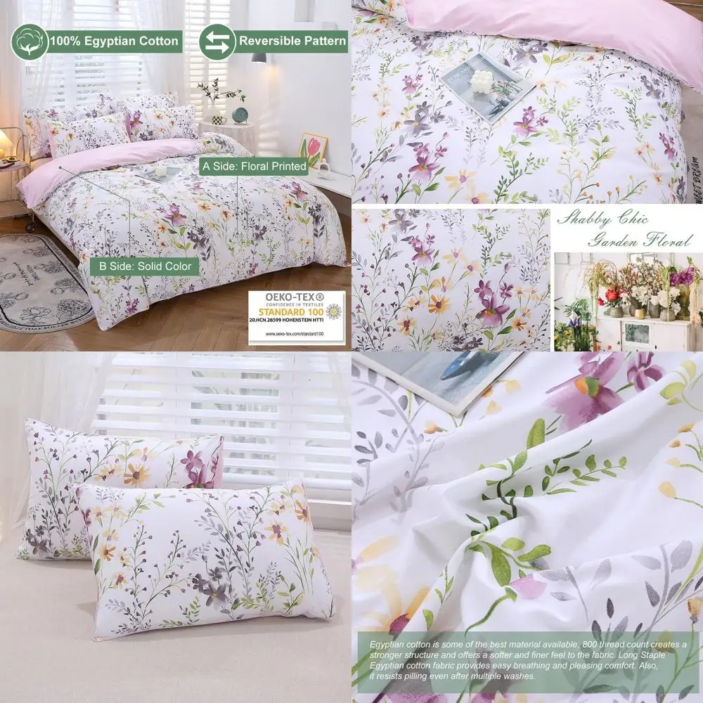 Комплект пододеяльников из египетского хлопка с ботаническим цветочным принтом — шелковистый, четкий и охлаждающий (1 чехол, 2 чехла)
Комплект пододеяльников из египетского хлопка с ботаническим цветочным принтом — шелковистый, четкий и охлаждающий (1 чехол, 2 чехла)