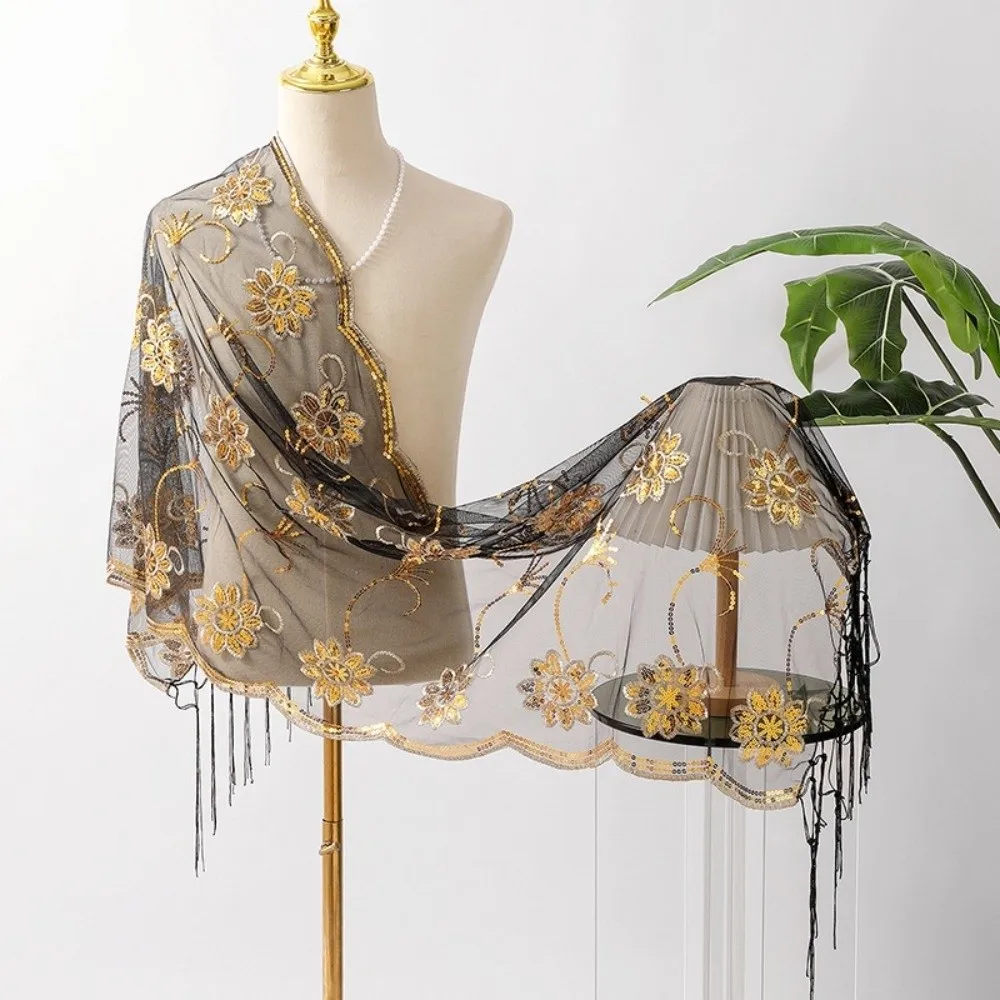 Элегантные блестящие шали с пайетками, цветочным узором и кисточками, сетчатая свадебная накидка, вышитое кружевное длинное болеро для невесты и подружек невесты
Элегантные блестящие шали с пайетками, цветочным узором и кисточками, сетчатая свадебная накидка, вышитое кружевное длинное болеро для невесты и подружек невесты