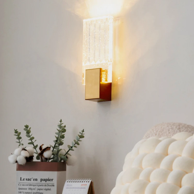 Wall lamp, bedroom bedside lamp, internet famous crystal light luxury living room, post-modern staircase background wall lamp
Wall lamp, bedroom bedside lamp, internet famous crystal light luxury living room, post-modern staircase background wall lamp