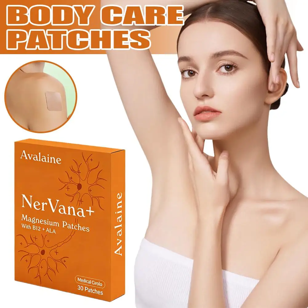 Avalaine NerVana+ Magnesium Patches 1/3/5/10pcs With B12 ALA Body Care Relaxation Support Patches Natural Calming Relax Aid
Avalaine NerVana+ Magnesium Patches 1/3/5/10pcs With B12 ALA Body Care Relaxation Support Patches Natural Calming Relax Aid