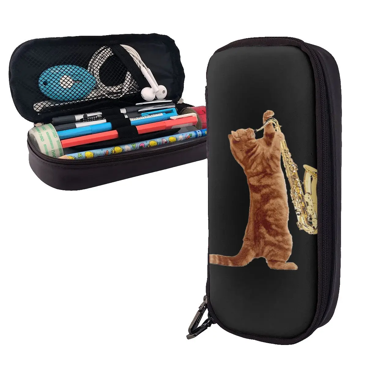 Saxophone Player - Music Art Girls Y2k Graphic Leather Pencil Cases Pencil Pouch Large Capacity Pen Box Pencil Bag for School
Saxophone Player - Music Art Girls Y2k Graphic Leather Pencil Cases Pencil Pouch Large Capacity Pen Box Pencil Bag for School