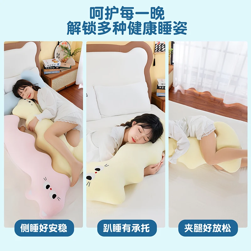 Wavy Cat Cover Made of Upgraded Cooling Ice Silk Fabric, Instant Cold Touch Breathable Skin-friendly Summer Long Sleeping Pillow
Wavy Cat Cover Made of Upgraded Cooling Ice Silk Fabric, Instant Cold Touch Breathable Skin-friendly Summer Long Sleeping Pillow