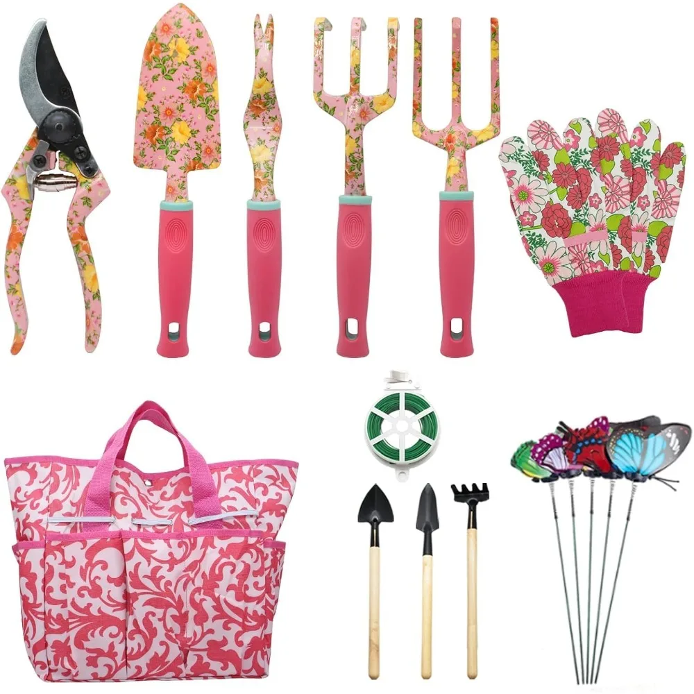 16Pcs Gardening Tool Set,Floral Garden Hand Tools Gift KitsGardening Gifts for Women and Men,with Pruning Shears and Storage Bag
16Pcs Gardening Tool Set,Floral Garden Hand Tools Gift KitsGardening Gifts for Women and Men,with Pruning Shears and Storage Bag