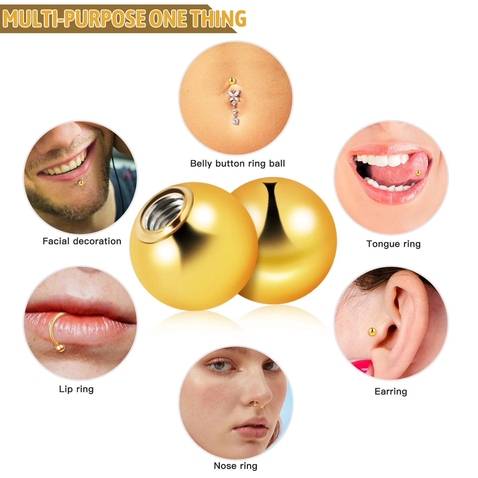 20Pcs Piercing Balls Stainless Steel Durable Replacement Balls Loose Spacer Beads for Body Jewelry Belly Button Lip Piercing 
20Pcs Piercing Balls Stainless Steel Durable Replacement Balls Loose Spacer Beads for Body Jewelry Belly Button Lip Piercing