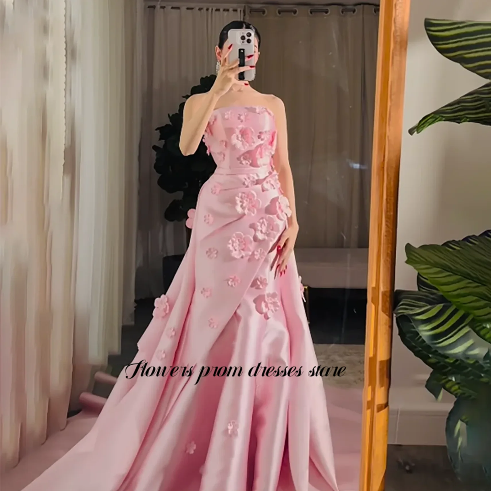 Flowers Prom Party Dress 3D Flowers Side Train Evening Dress Elegant Party Dress Formal Occasion Dresses for Women Customized
Flowers Prom Party Dress 3D Flowers Side Train Evening Dress Elegant Party Dress Formal Occasion Dresses for Women Customized
