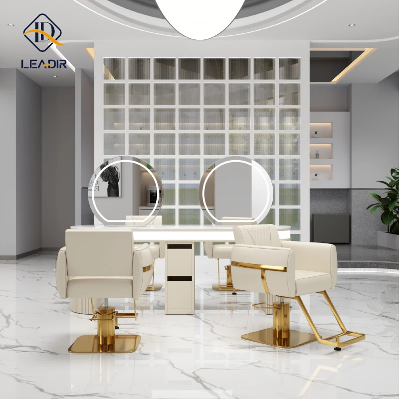 Modern Beauty Salon Furniture Barbershop Hairdressing Mirrors Stations Saloon Styling Barber Station Mirror with Storage Cabinet
Modern Beauty Salon Furniture Barbershop Hairdressing Mirrors Stations Saloon Styling Barber Station Mirror with Storage Cabinet