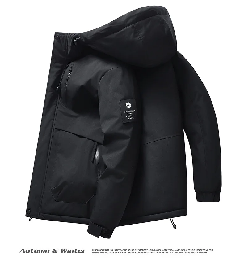 Winter New Thick Hooded Fashion Cotton Jacket Windproof, Warm, Loose Solid Color Cotton Jacket for Men's Winter
Winter New Thick Hooded Fashion Cotton Jacket Windproof, Warm, Loose Solid Color Cotton Jacket for Men's Winter