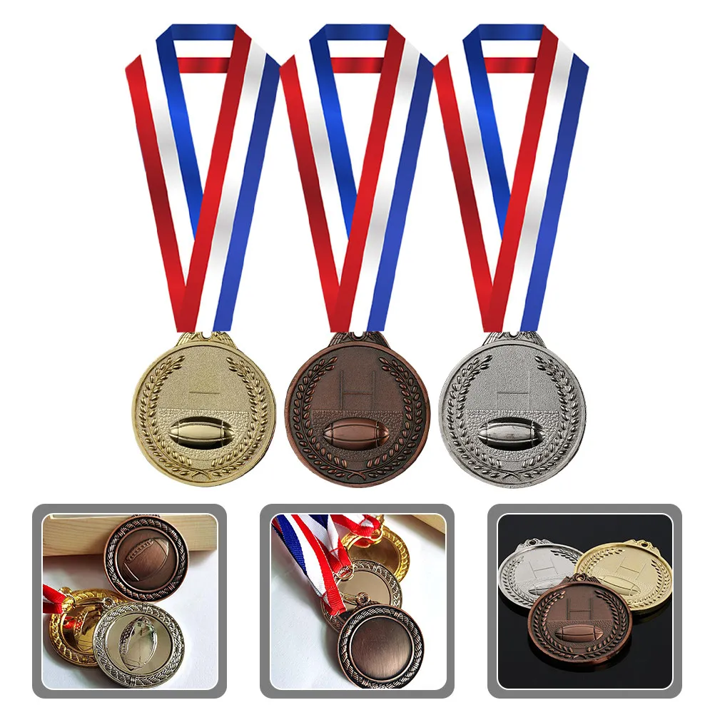 3Pcs Rugby Medals Award Sports Match Competition Reward Prizes Encouragement Gifts Medals Medal Award Accessory
3Pcs Rugby Medals Award Sports Match Competition Reward Prizes Encouragement Gifts Medals Medal Award Accessory