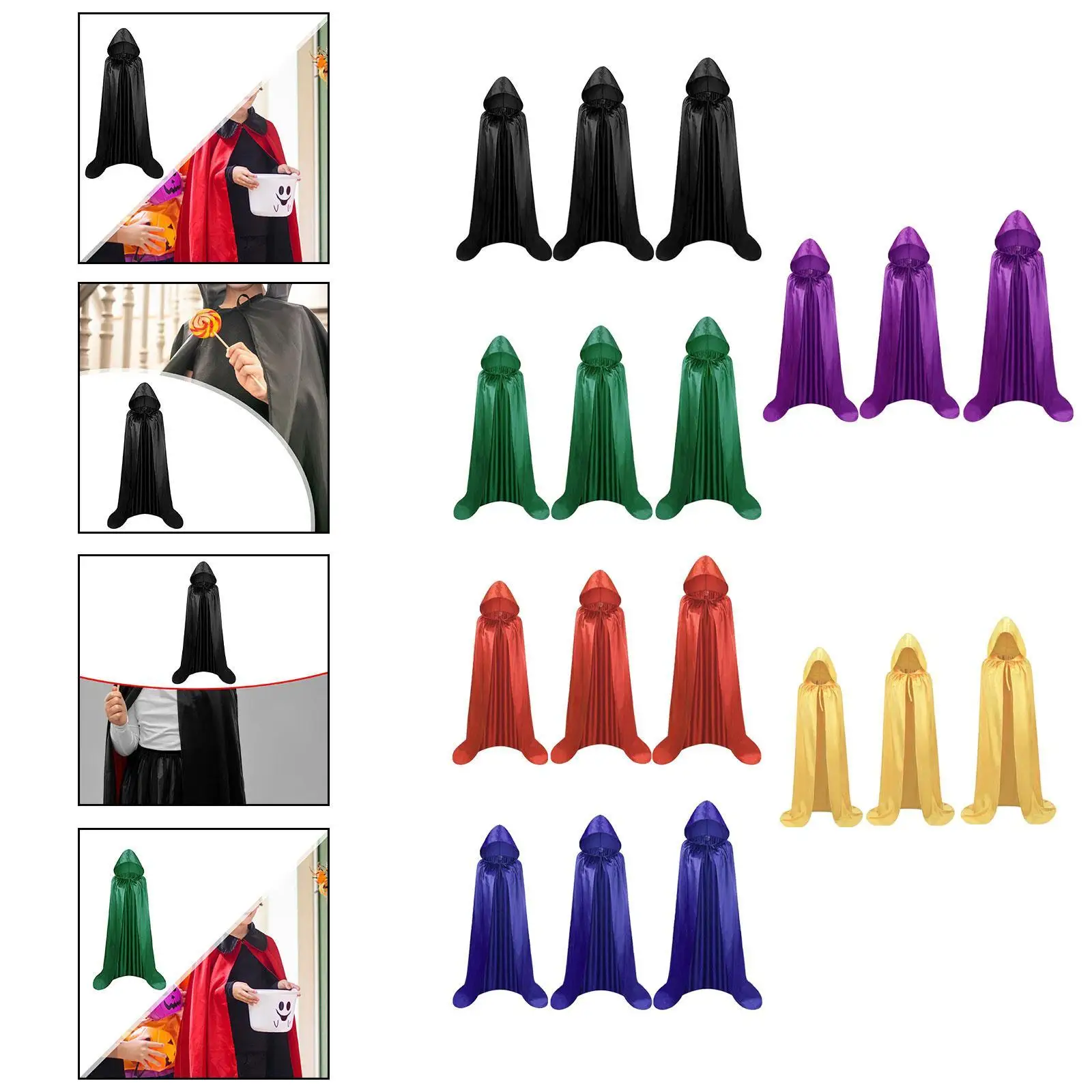 Плащи с капюшоном, удобные легкие детские плащи на Хэллоуин для нарядного платья, вечерние женские и мужские выступления, реквизит для фотосессии, вечерние
Плащи с капюшоном, удобные легкие детские плащи на Хэллоуин для нарядного платья, вечерние женские и мужские выступления, реквизит для фотосессии, вечерние