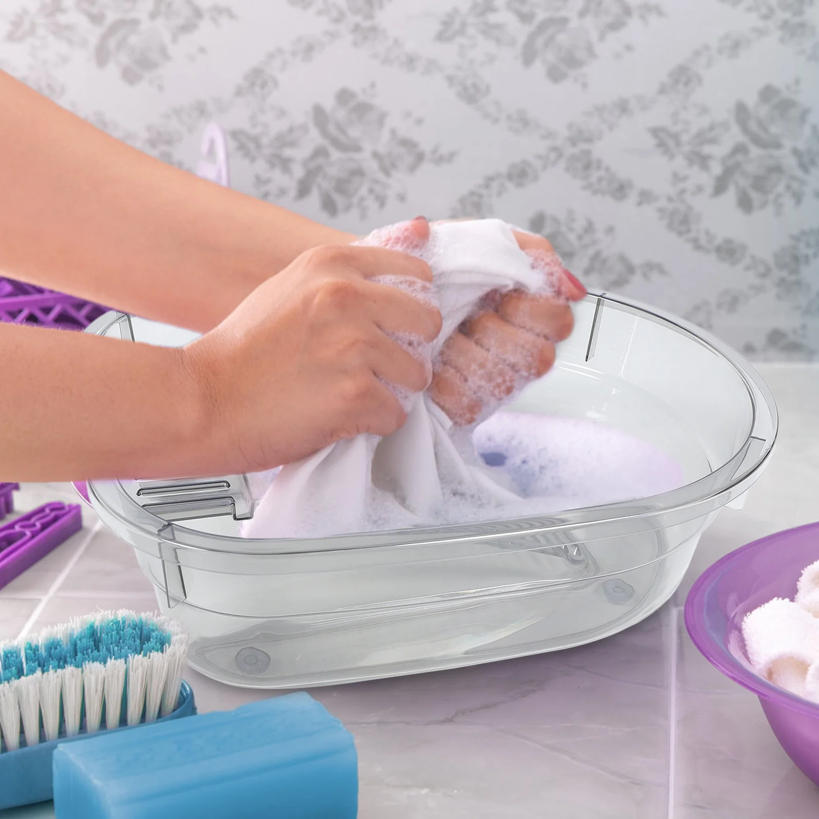 Washboard Basin Compact Lightweight Plastic Laundry Washboard For Hand Washing Clothes Home Dorm Use Washing Basin
Washboard Basin Compact Lightweight Plastic Laundry Washboard For Hand Washing Clothes Home Dorm Use Washing Basin