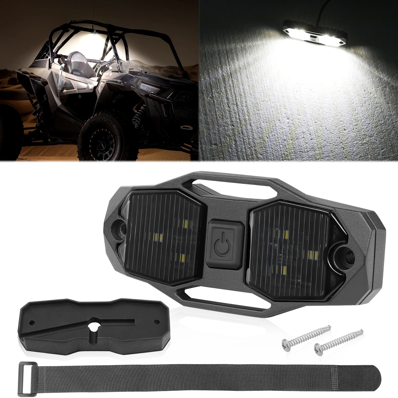 For Polaris Ranger RZR XP 1000 UTV ATV Universal Roll Bar Mount LED Interior Dome Light UTV Interior Light 12V White w/ Strap
For Polaris Ranger RZR XP 1000 UTV ATV Universal Roll Bar Mount LED Interior Dome Light UTV Interior Light 12V White w/ Strap