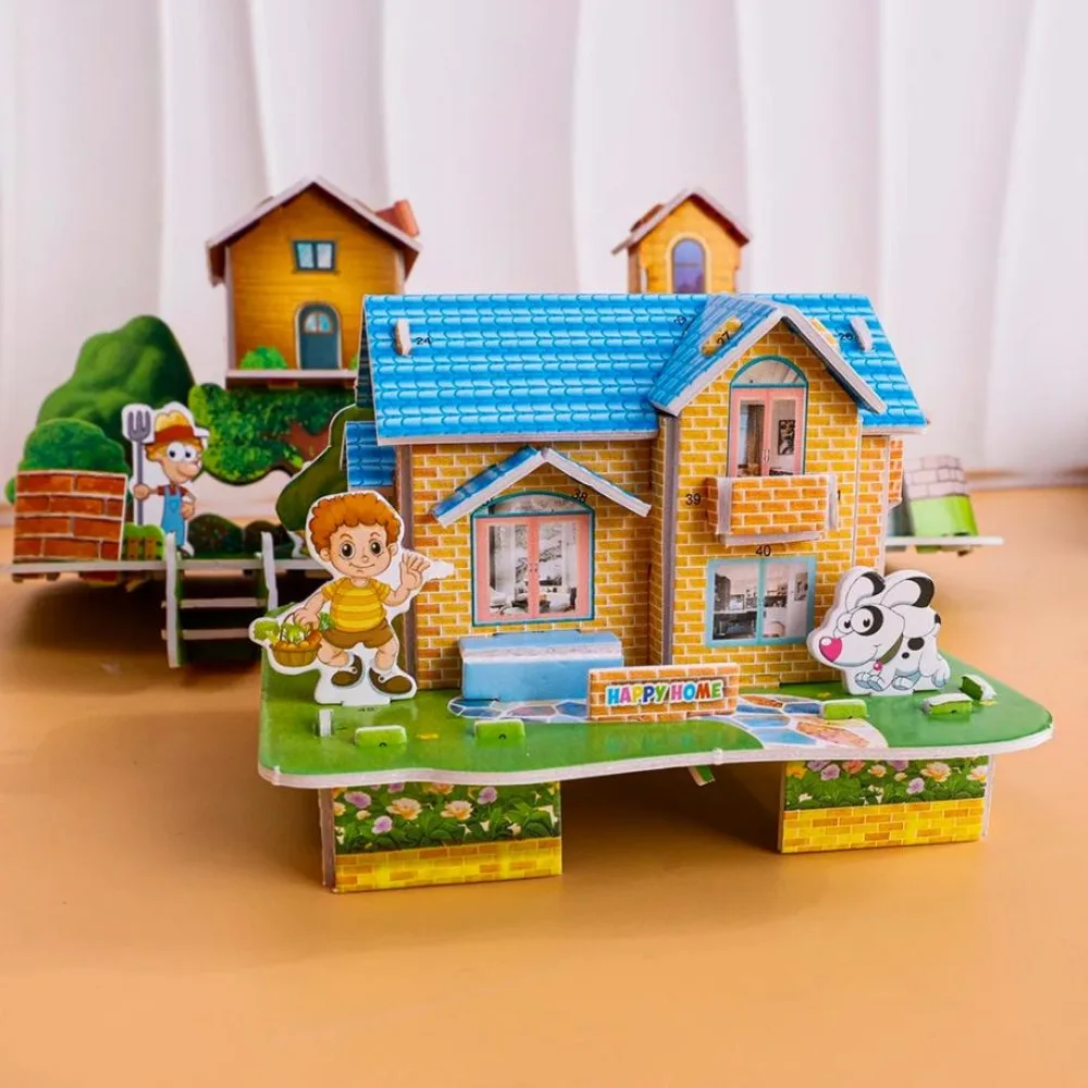 New Handmade 3D Three-dimensional Building 9.8*11cm Random Styles DIY House Assembly Building Model Children Puzzle Model Toys
New Handmade 3D Three-dimensional Building 9.8*11cm Random Styles DIY House Assembly Building Model Children Puzzle Model Toys
