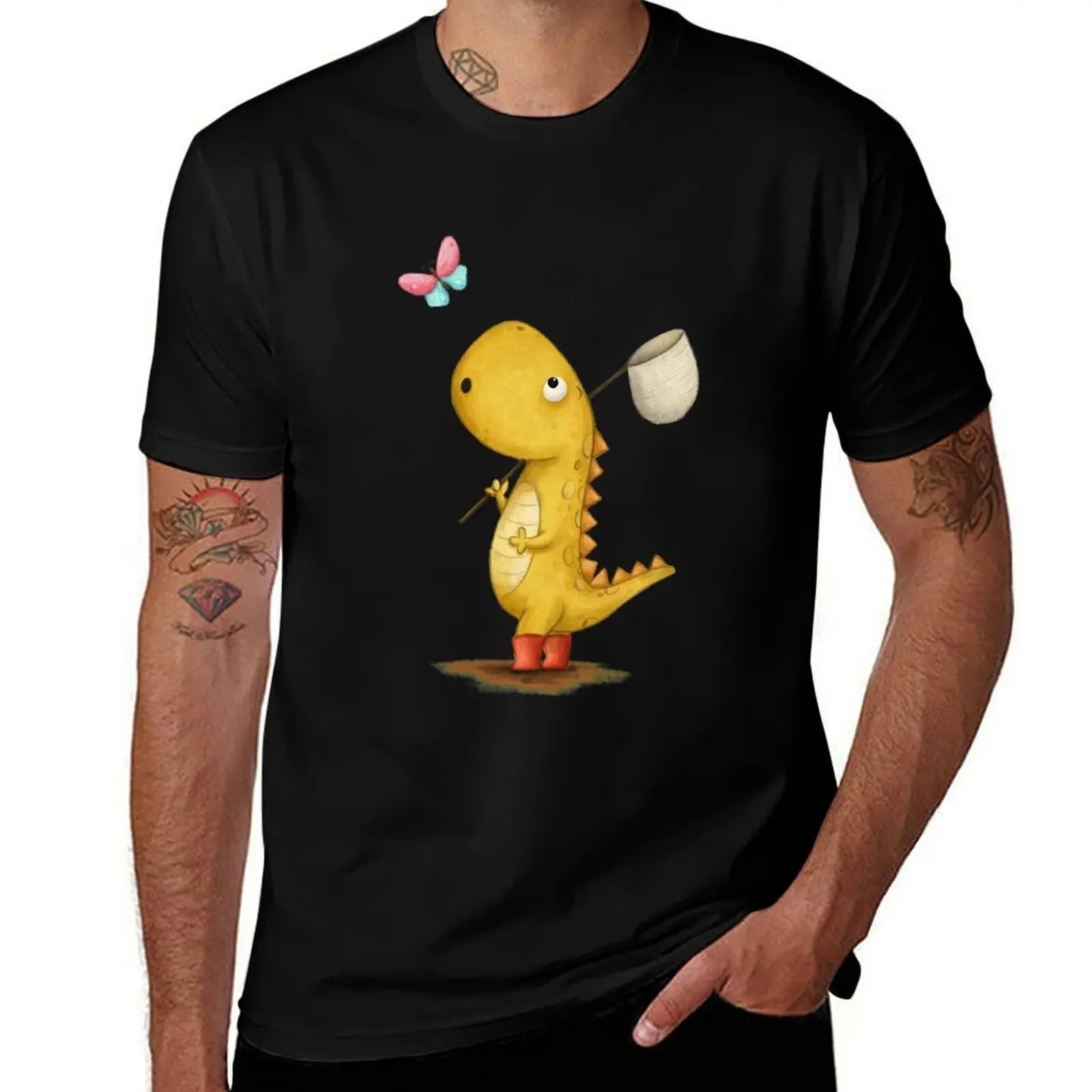Chasing Butterflies- Dinosaur Illustration T-Shirt graphic t shirts summer top t shirt for men
Chasing Butterflies- Dinosaur Illustration T-Shirt graphic t shirts summer top t shirt for men