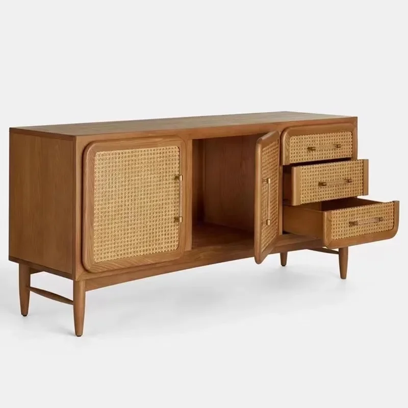 Nordic solid wood rattan dining side locker living room home wall medieval drawer cabinetpara casa e decoração
Nordic solid wood rattan dining side locker living room home wall medieval drawer cabinetpara casa e decoração