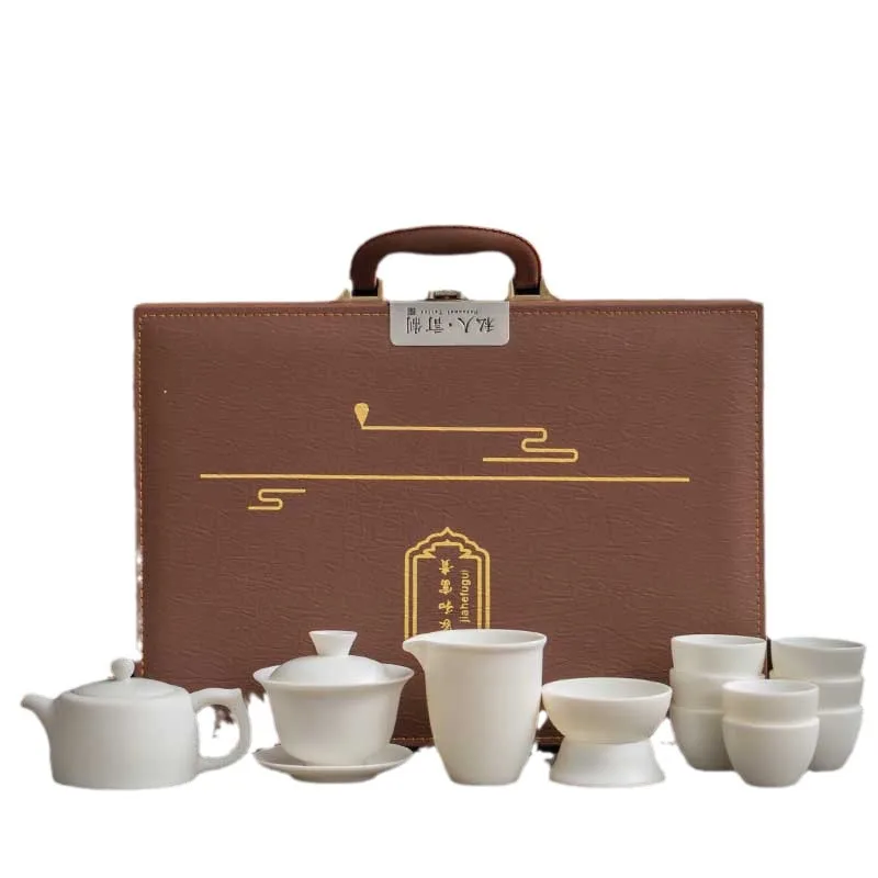 High-end Dehua White Porcelain Tea Set, Household Suet Jade Porcelain Tea Cover Bowl Office Side Teapot Teacup Ceramic
High-end Dehua White Porcelain Tea Set, Household Suet Jade Porcelain Tea Cover Bowl Office Side Teapot Teacup Ceramic