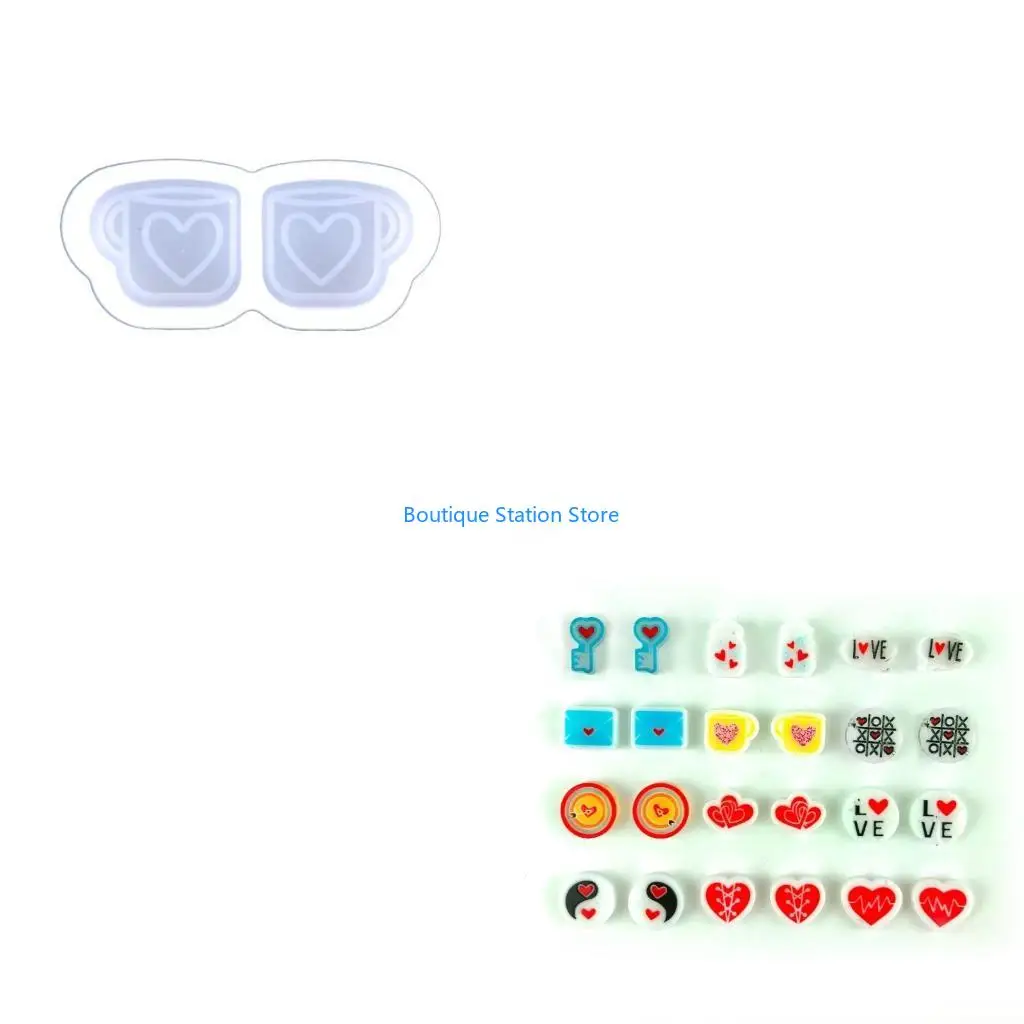 Y55F Fashionable Earrings with this Small Heart Silicone Mould Set Home Decoration Accessory for Jewelry Making Daily Use
Y55F Fashionable Earrings with this Small Heart Silicone Mould Set Home Decoration Accessory for Jewelry Making Daily Use