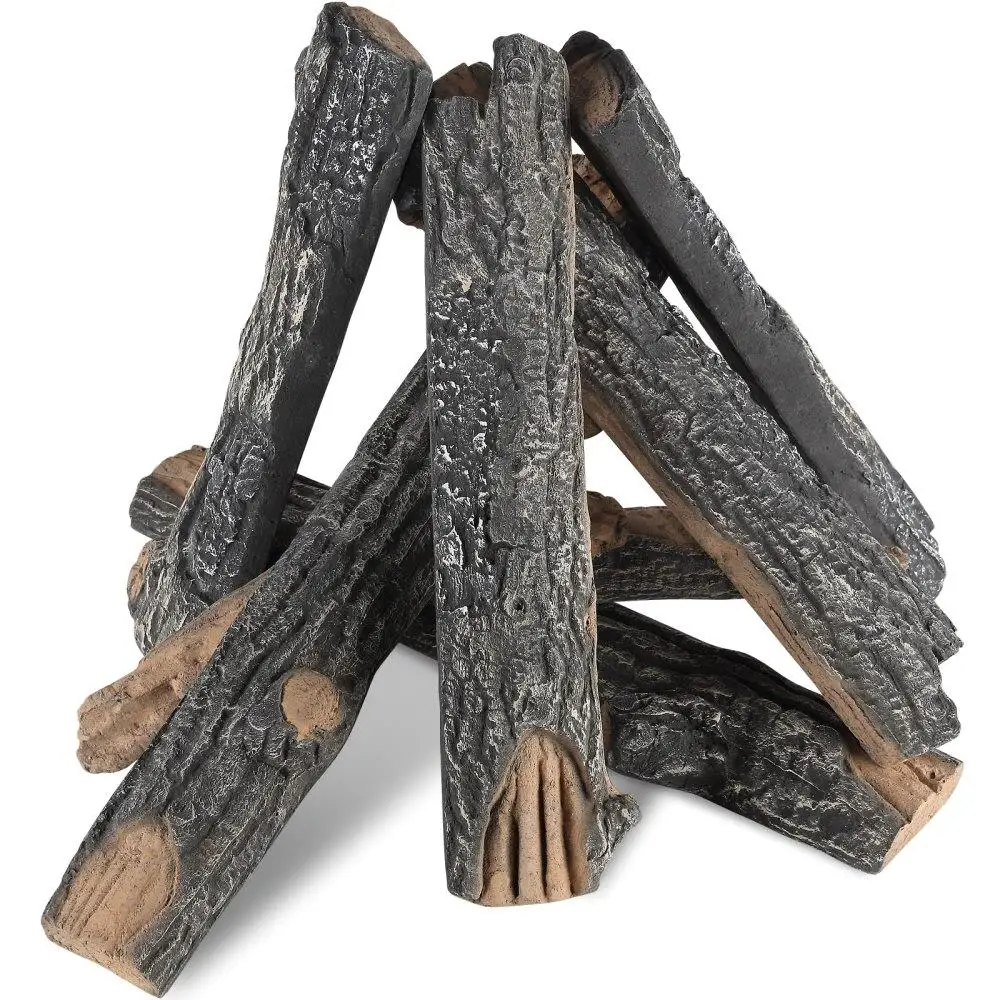 8 Pcs Realistic Oak Logs for gas Fireplace Logs Heat Resistant Stackable Design Firebowl Indoor Outdoor Use
8 Pcs Realistic Oak Logs for gas Fireplace Logs Heat Resistant Stackable Design Firebowl Indoor Outdoor Use