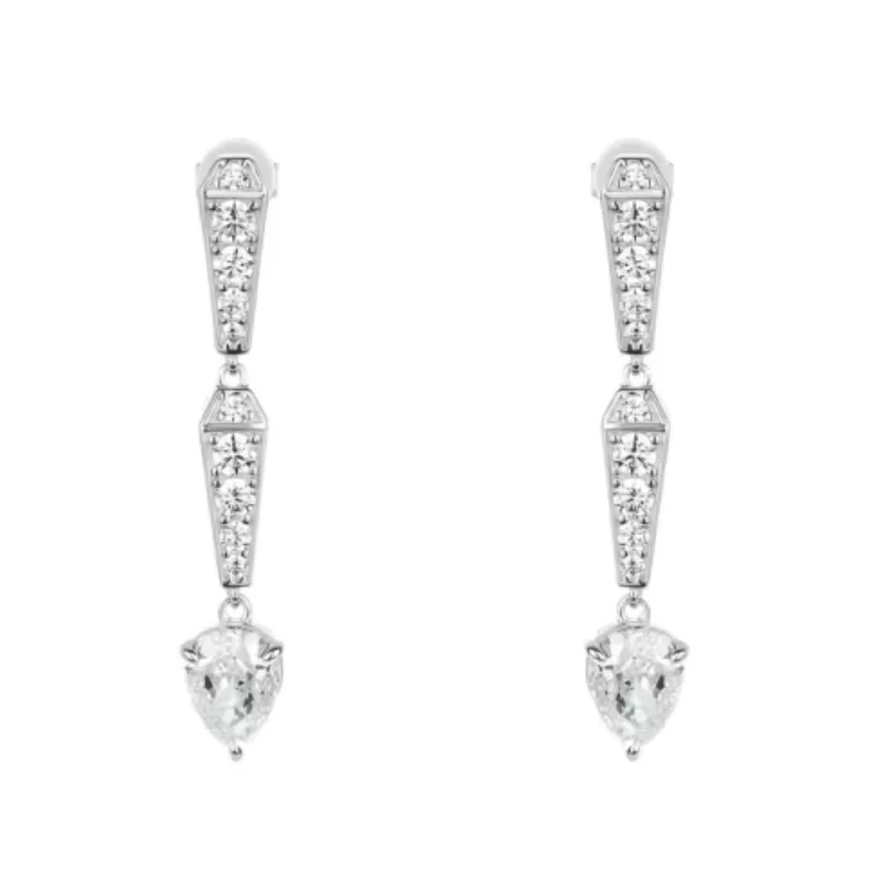 BELLUX 925 Silver Gold Plated Synthetic Zircon White Water Drop Gems Full Diamond Shiny Spirit Snake Fashion Earrings
BELLUX 925 Silver Gold Plated Synthetic Zircon White Water Drop Gems Full Diamond Shiny Spirit Snake Fashion Earrings