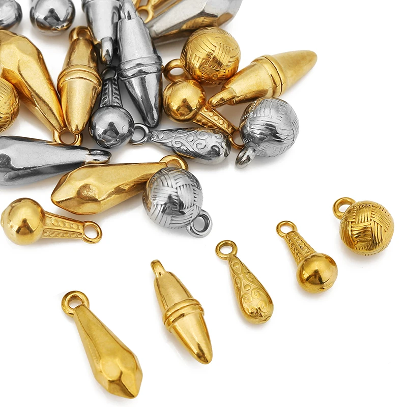 3pcs Stainless Steel Ball Cone Charms for Jewelry Gold Plated Round Earrings Making Supplies Charm Connectors Diy Findings Bulk
3pcs Stainless Steel Ball Cone Charms for Jewelry Gold Plated Round Earrings Making Supplies Charm Connectors Diy Findings Bulk