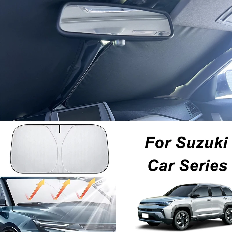 Солнцезащитный экран для лобового стекла автомобиля Suzuki Swift, Vitara, Jimny, SX4, Baleno, Ertiga, Celerio, Alto, защита от ультрафиолета
Солнцезащитный экран для лобового стекла автомобиля Suzuki Swift, Vitara, Jimny, SX4, Baleno, Ertiga, Celerio, Alto, защита от ультрафиолета