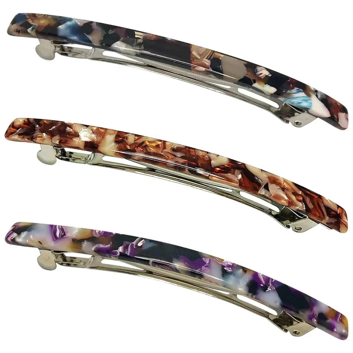 Long Hair Barrettes 4 Inch Large Hair Clips for Women Thick Hair Automatic Clasp Clamp Pins Resin Nonslip Grip Ponytail Holders
Long Hair Barrettes 4 Inch Large Hair Clips for Women Thick Hair Automatic Clasp Clamp Pins Resin Nonslip Grip Ponytail Holders