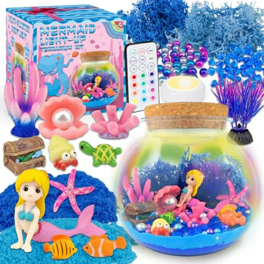 Terrarium Craft Kit for - LED Night Light Up and Remote Birthday Gifts Toys for Girls Age 5 6 7 8 9 10 11 12 Year Old
Terrarium Craft Kit for - LED Night Light Up and Remote Birthday Gifts Toys for Girls Age 5 6 7 8 9 10 11 12 Year Old