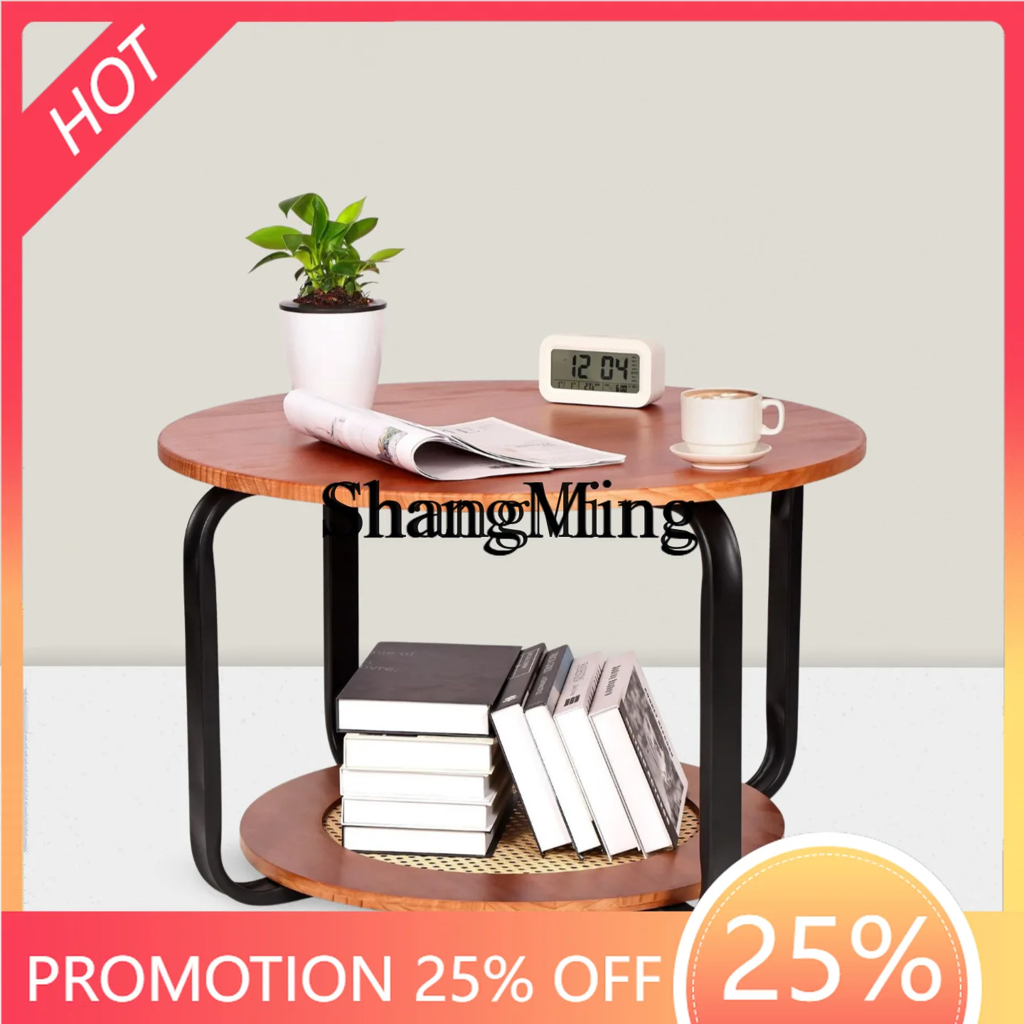 ZYY exquisite round coffee table double modern wooden coffee table living room with storage household rattan edge table
ZYY exquisite round coffee table double modern wooden coffee table living room with storage household rattan edge table