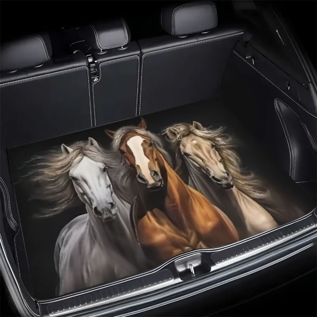 Vintage Three Running Horse Art Print Car Trunk Mat Waterproof Anti-dirty Cargo Boot Liner For Sedan SUV Auto Rear Storage Mat
Vintage Three Running Horse Art Print Car Trunk Mat Waterproof Anti-dirty Cargo Boot Liner For Sedan SUV Auto Rear Storage Mat