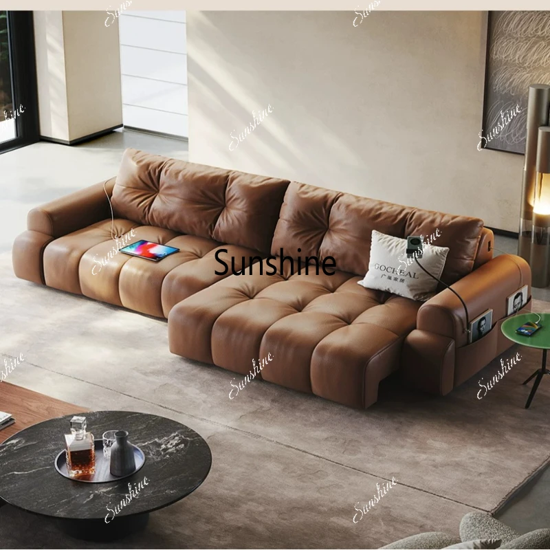 Italian living room modern simple small apartment multi-functional electric sofa
Italian living room modern simple small apartment multi-functional electric sofa