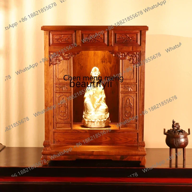 E153 New Chinese-style solid wood Buddhist niche cabinet can be hung on the wall, incense table, shrine temple hall offering tab
E153 New Chinese-style solid wood Buddhist niche cabinet can be hung on the wall, incense table, shrine temple hall offering tab