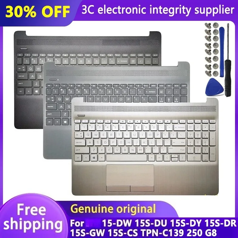 Оригинальный верхний чехол для 15-DW 15S-DU 15S-DY 15S-DR 15S-GW 15S-CS TPN-C139 250 G8 с упором для рук и заменой клавиатуры и сенсорной панели
Оригинальный верхний чехол для 15-DW 15S-DU 15S-DY 15S-DR 15S-GW 15S-CS TPN-C139 250 G8 с упором для рук и заменой клавиатуры и сенсорной панели