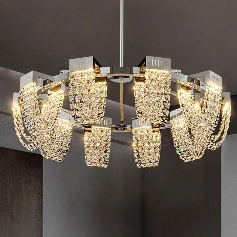 GHEUVNJ Modern Crystal chandelier Nordic light luxury Ceiling light lamps hanging light led chandeliers for the living room ind
GHEUVNJ Modern Crystal chandelier Nordic light luxury Ceiling light lamps hanging light led chandeliers for the living room ind