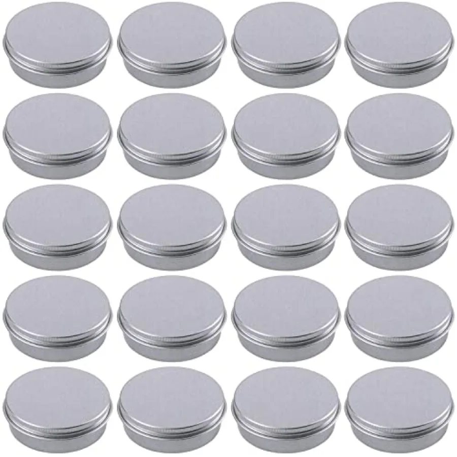 1 Ounce Aluminum Tin Jar Refillable Containers 30ml Aluminum Screw Lid Round Tin Container Bottle for CosmeticLip Balm Cream 24
1 Ounce Aluminum Tin Jar Refillable Containers 30ml Aluminum Screw Lid Round Tin Container Bottle for CosmeticLip Balm Cream 24