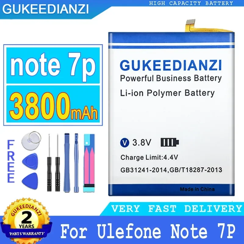 Bateria Rechargeable Mobile Phone Batteries 3800mAh For Ulefone Note 7P Note7P Cell Phone Portable Battery High Capacity
Bateria Rechargeable Mobile Phone Batteries 3800mAh For Ulefone Note 7P Note7P Cell Phone Portable Battery High Capacity