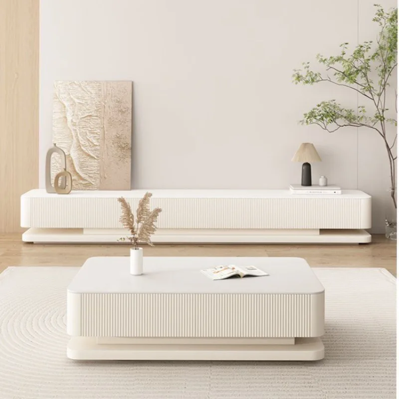 Light luxury modern simple super long rock slab TV cabinet coffee table combination household Italian floor large apartment Nord
Light luxury modern simple super long rock slab TV cabinet coffee table combination household Italian floor large apartment Nord